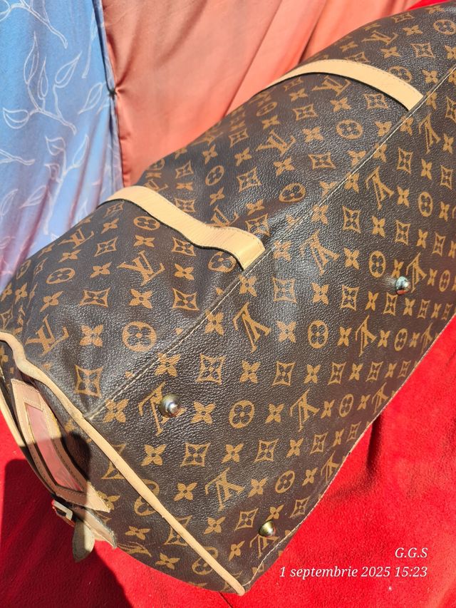 Bolso de viaje marrón beige