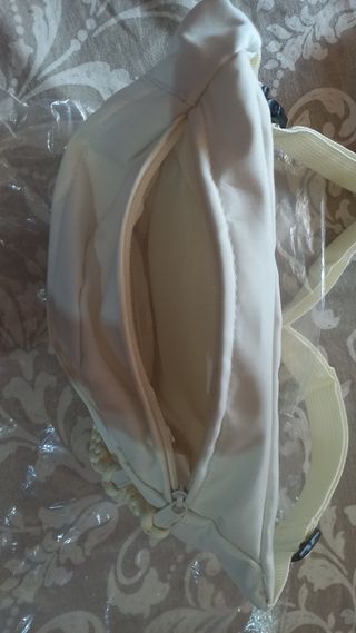 Riñonera beige mujer - Bolso bandolera