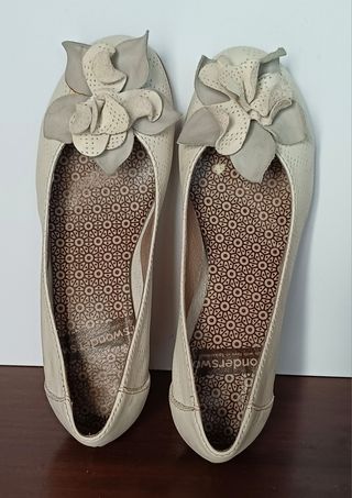 Wonders zapatos piel beige 36