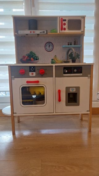 Cocina juguete niños madera + UTENSILIOS 