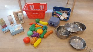 Cocina juguete niños madera + UTENSILIOS 