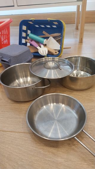 Cocina juguete niños madera + UTENSILIOS 