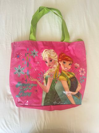 Bolsa grande playa / piscina Frozen Elsa Anna