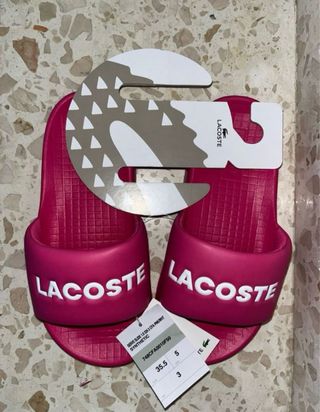 Chanclas Lacoste rosa - 35.5