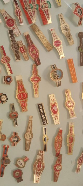 Colección de vitolas de puros, 100 unidades.