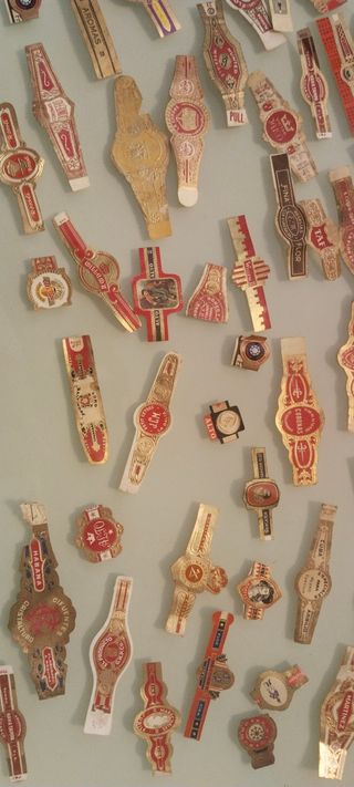 Colección de vitolas de puros, 100 unidades.