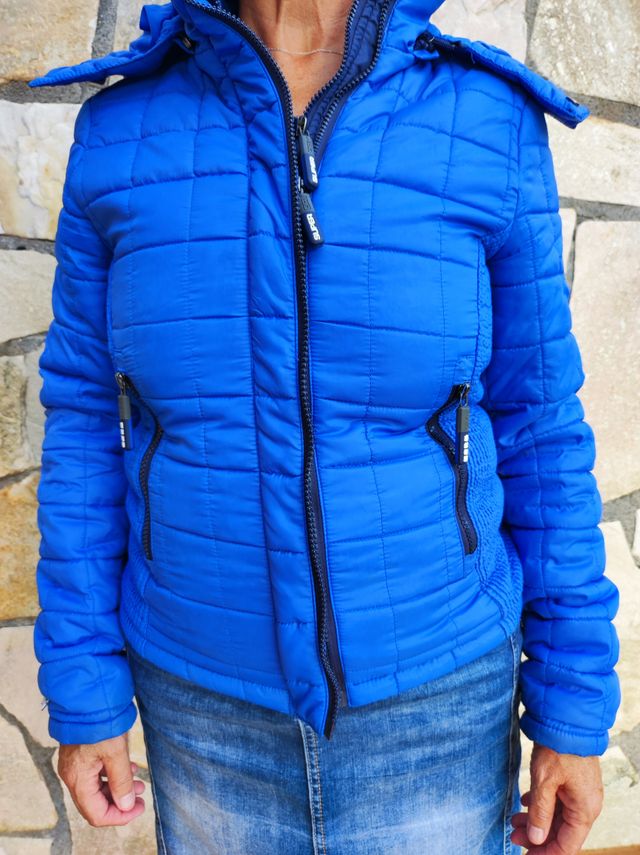 Cazadora acolchada azul - Talla XS
