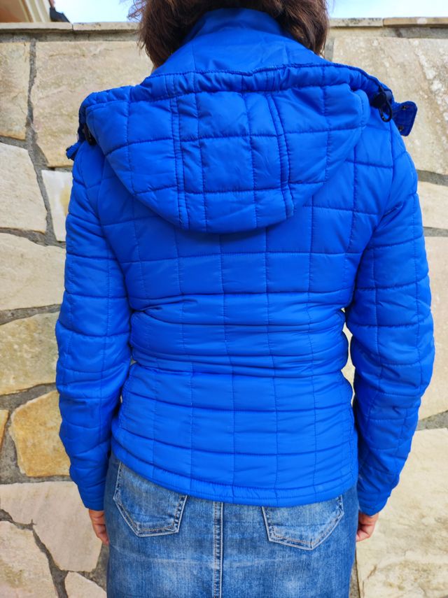 Cazadora acolchada azul - Talla XS
