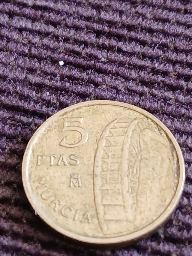 Moneda 5 Ptas Murcia 1999