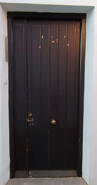 Puerta madera maciza 2 hojas
