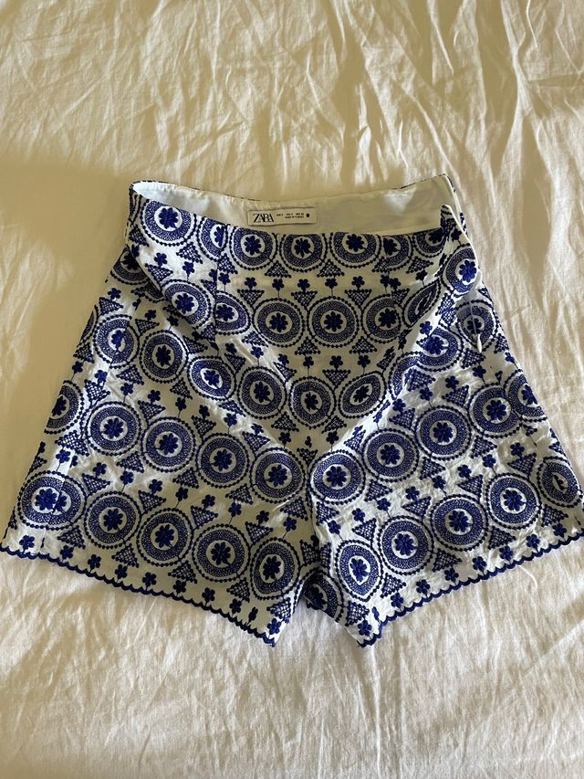 Shorts Zara estivi blu e bianchi