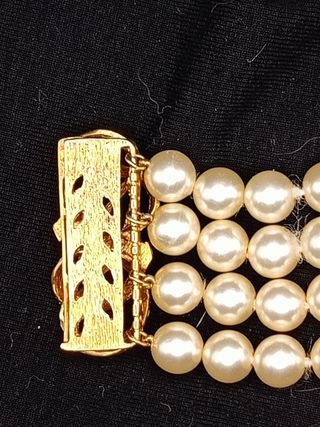 Bracciale perle vintage 4 fili