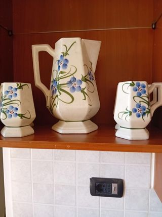 Set teiera e tazze porcellana vintage