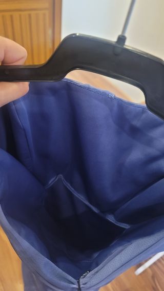 Vestido midi tul fruncido zara tye die morado azul