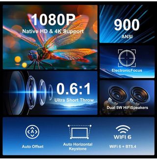 Proyector 8K 4K/1080P - Ultracorto