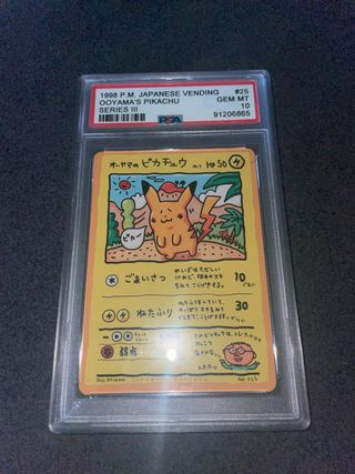 Carta Pikachu Oyama n.25 GEM MT 10