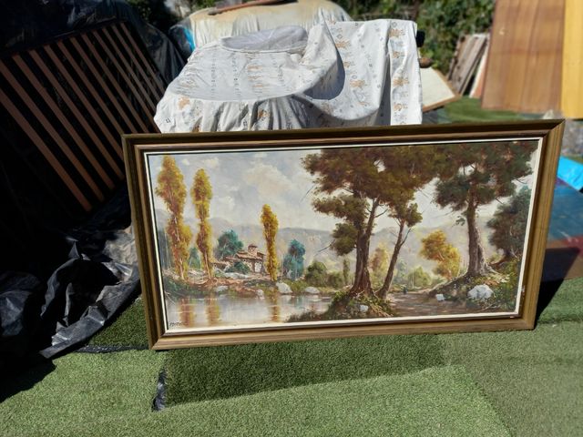 Cuadro pintado a mano, paisaje