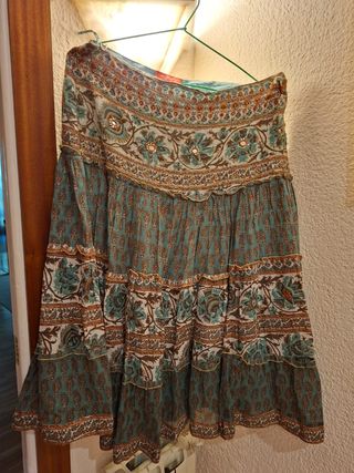 Falda larga Derhy - Algodón estampada