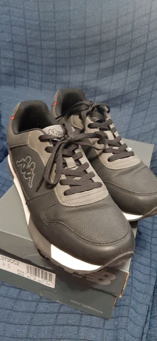 Zapatillas Kappa grises y negras talla 42,5