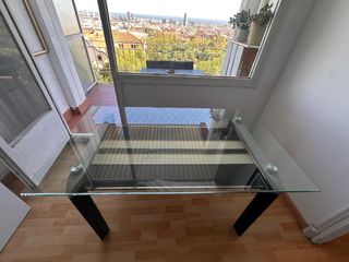 Mesa cristal Grueso moderna - comedor