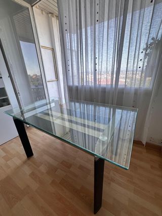 Mesa cristal Grueso moderna - comedor