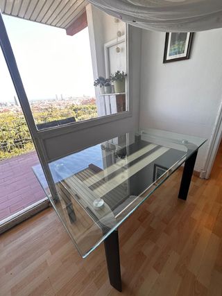 Mesa cristal Grueso moderna - comedor