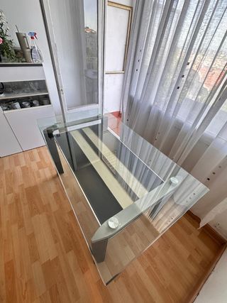 Mesa cristal Grueso moderna - comedor