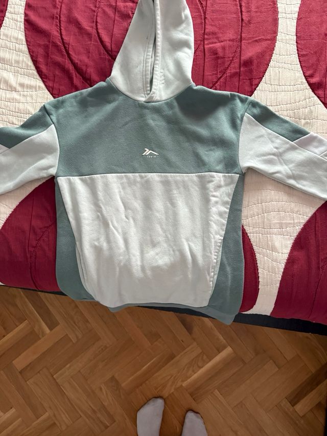 Sudadera Tenth - Verde azulado y blanco