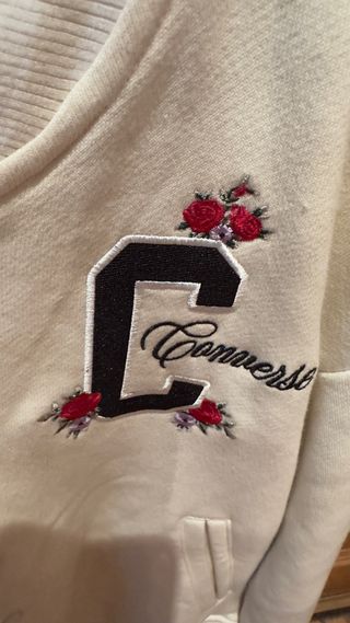 Chaqueta bomber Converse beige talla S