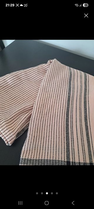 Pañuelo rosa y negro - Talla única