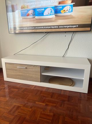 Mueble TV blanco - estante decorativo - aparador -