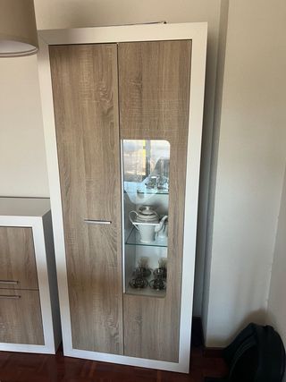 Mueble TV blanco - estante decorativo - aparador -