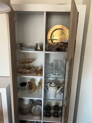 Mueble TV blanco - estante decorativo - aparador -
