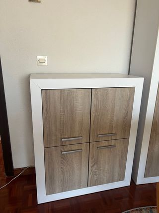 Mueble TV blanco - estante decorativo - aparador -
