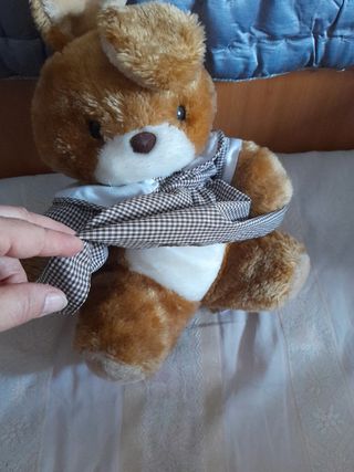 Peluche coniglio marrone vintage