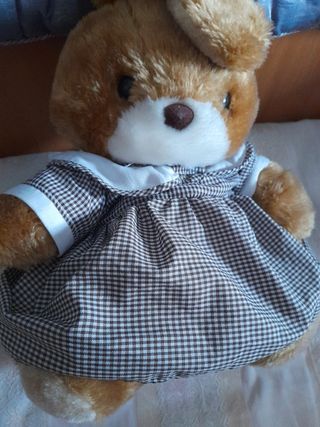 Peluche coniglio marrone vintage