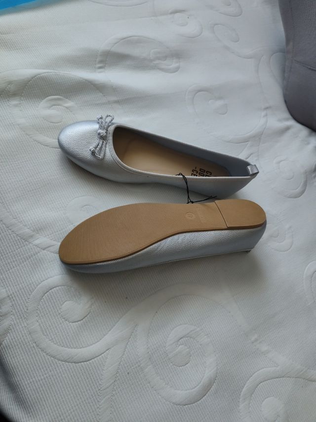 Manoletinas plateadas Ce Dos Ce - 41