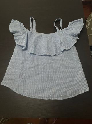 Blusa Primark XS azul rayas