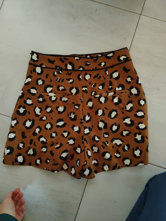 Shorts Zara - Leopardo