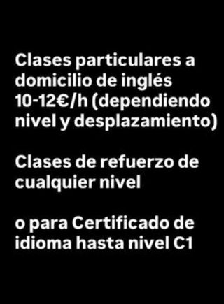 Clases particulares de Inglés en Málaga 10€/h