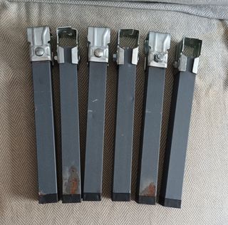 6 Patas somier metal gris