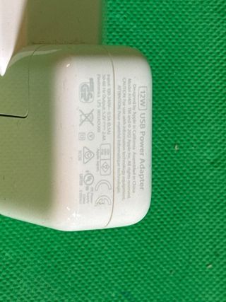 Cargador de 12W 100% ORIGINAL para iPad