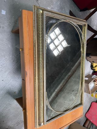 Espejo vintage dorado 