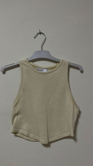 Top Bershka amarillo - Tirantes
