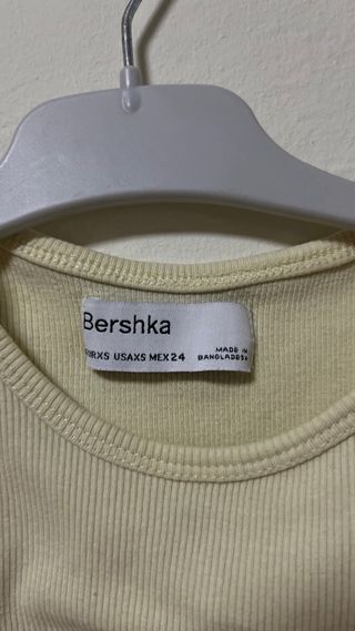 Top Bershka amarillo - Tirantes