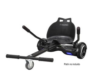 Go-Kart Hoverboard Silla - Negro smartgyro