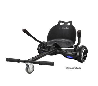 Go-Kart Hoverboard Silla - Negro smartgyro