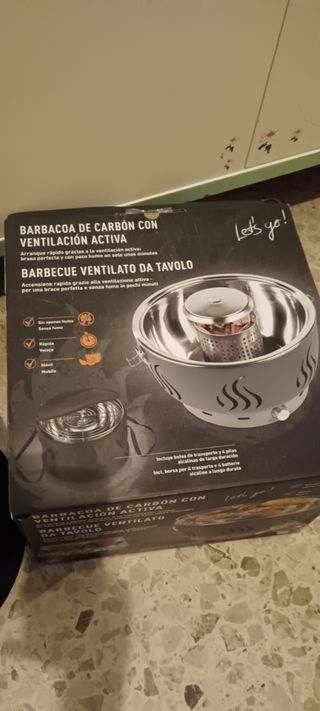 Barbecue ventilato da tavolo
