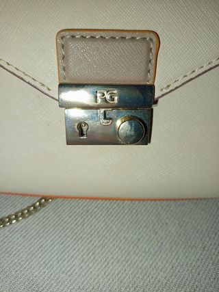 Bolso Purificación García beige-naranja