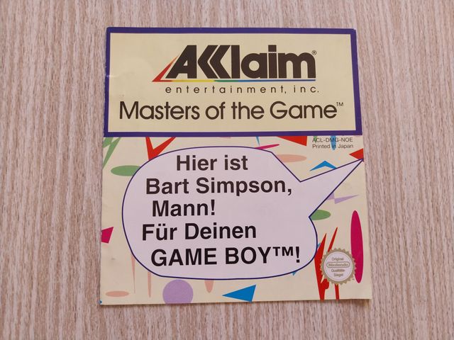 CATALOGO DE JUEGOS ACCLAIM GAME BOY